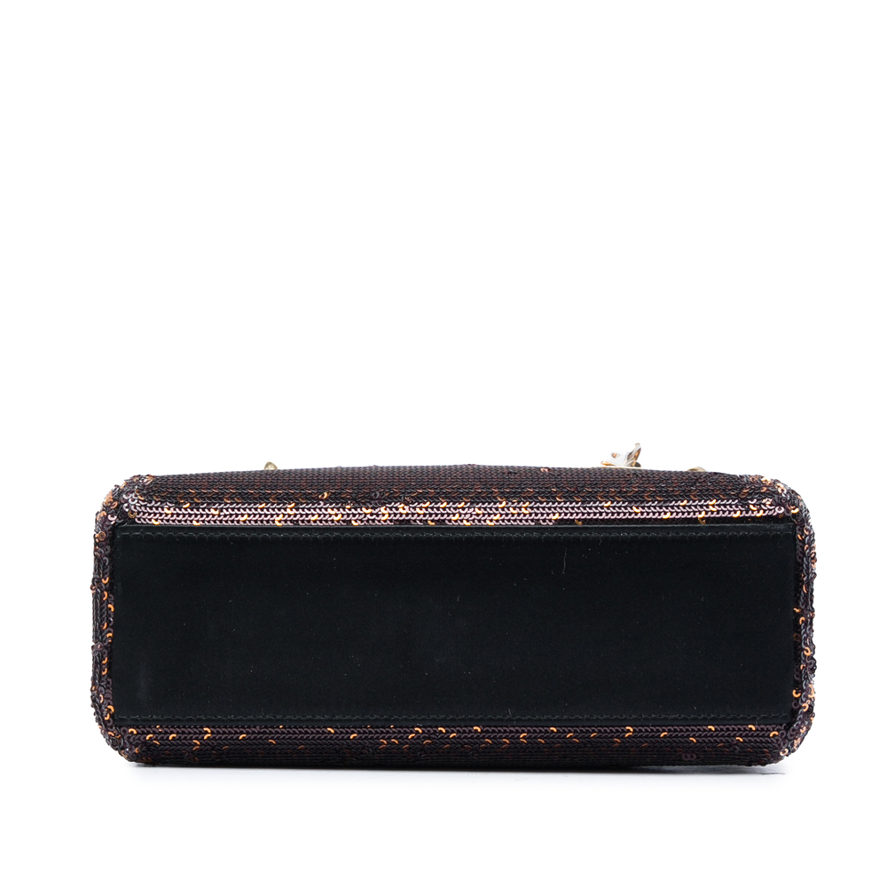 Pre-Loved Dior Mini Satin Sequin Gradient Lady Dior - Picture 3 of 5
